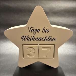 Weihnachtscountdown Stern