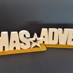 Schriftzug XMAS / Advent